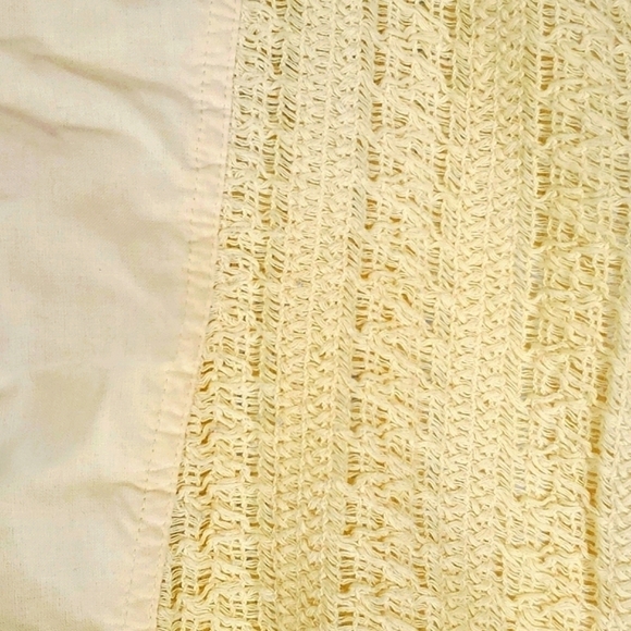 Vintage Pastel Yellow Knit Sweater Vest - Picture 2 of 4
